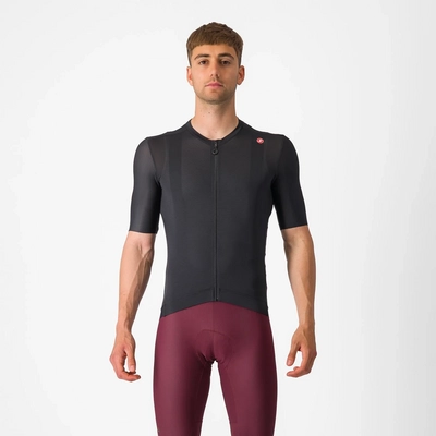 Fahrradshirt Castelli Espresso Jersey Herren Light Black/Dark Gray