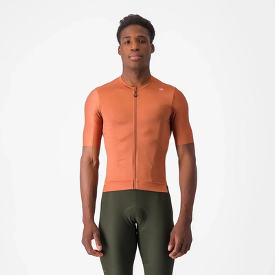 Fietsshirt Castelli Men Espresso Jersey Mocha/Dark Gray