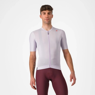 Maillot de Vélo Castelli Men Espresso Jersey Purple Mist/Dark Gray