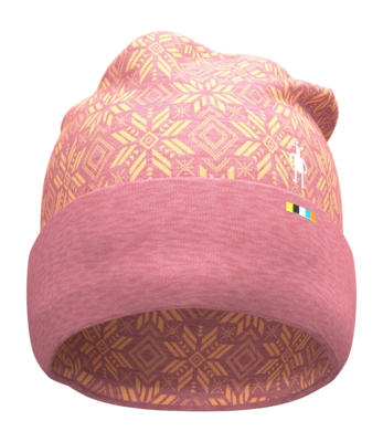Mütze Smartwool Thermal Merino Reversible Cuffed Everyday Unisex Garden Pink Digi Snow