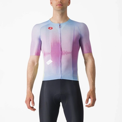 Maillot de Vélo Castelli Men R-A/D Jersey Multicolor Violet