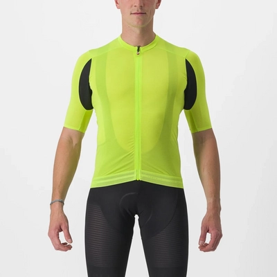 Maillot de Vélo Castelli Men Superleggera 3 Jersey Electric Lime