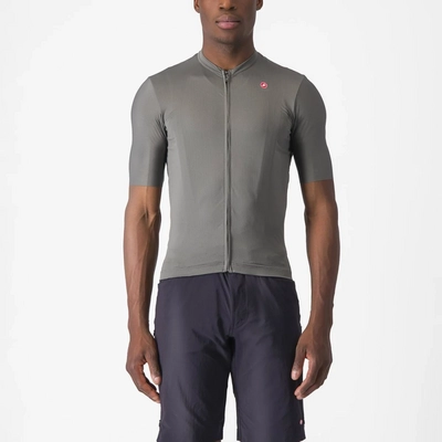 Maillot de Vélo Castelli Homme Unlimited Entrata 2 Jersey Gunmetal Grey