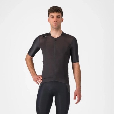 Maillot de Vélo Castelli Men Unlimited Pro Jersey Light Black