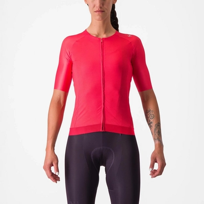 Fietsshirt Castelli Women Aero Pro 7 Hibiscus