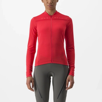 Fietsshirt Castelli Women Anima 4 Long Sleeve Jersey Hibiscus