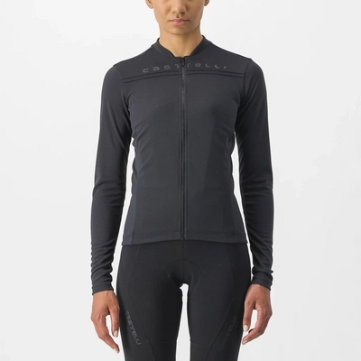 Maillot de Vélo Castelli Women Anima 4 Long Sleeve Jersey Light Black