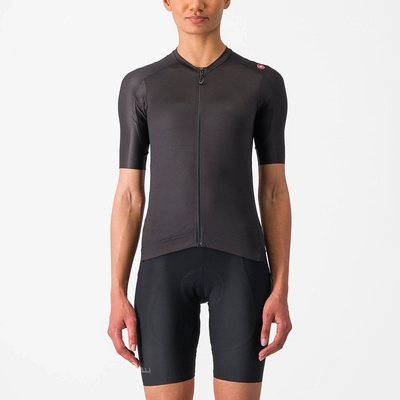 Maillot de Vélo Castelli Women Espresso Jersey Light Black