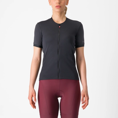 Fietsshirt Castelli Women Libera Jersey Light Black