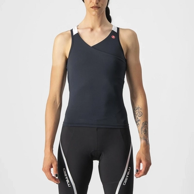 Maillot de Vélo Castelli Women Solaris Top Light Black/White