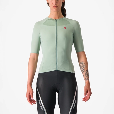 Fietsshirt Castelli Women Velocissima 2 Jersey Defender Green/Twilight Blue