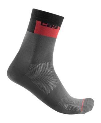 Chaussettes de Cyclisme Castelli Unisexe Blocco 15 Sock Dark Grey