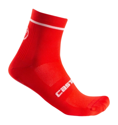 Fietssok Castelli Unisex Entrata 9 Sock Red