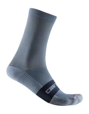 Chaussettes de Vélo Castelli Unisexe Espresso 15 Sock Light Steel Blue