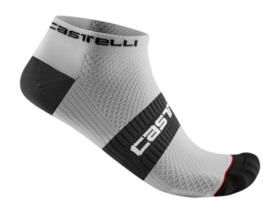 Fahrradsocken Castelli Lowboy 2 Sock Unisex White Black