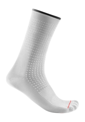 Fietssok Castelli Unisex Premio 18 Sock White