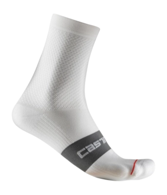 Chaussette Vélo Castelli Femme Espresso 12 Sock Ivory