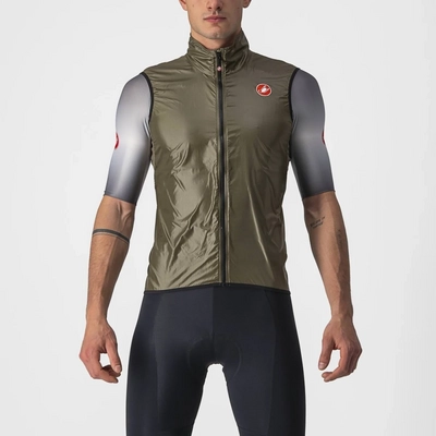 Veste de Cyclisme Castelli Men Aria Veste Moss Brown