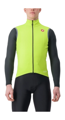 Gilet de Cyclisme Castelli Homme Perfetto Ros 2 Vest Electric Lime