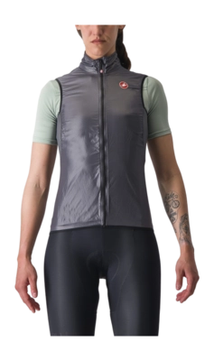 Gilet de Cyclisme Castelli Femme Aria Vest Dark Grey