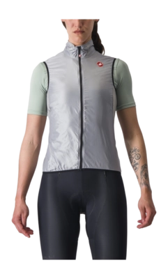 Veste de Vélo Castelli Women Aria Veste Argent Gray