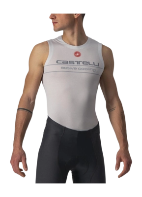 Ondershirt Castelli Men Active Cooling Sleeveless Silver Gray