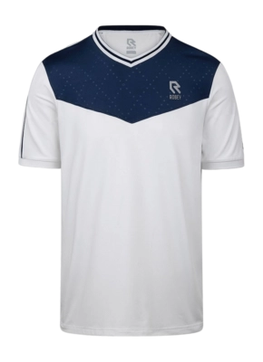 Tennisshirt Robey Kids Kick V-Neck T-Shirt Racket White