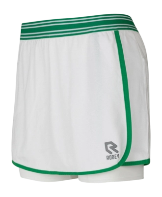 Tennis Skirt Robey Women Deuce Wrap Skirt White/Green