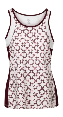 Tennis-Top Robey Dropshot Singlet Damen Cross Red