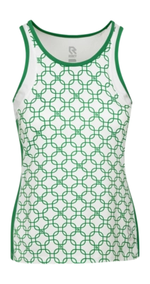 Tennistop Robey Dropshot Singlet Damen Grass Green