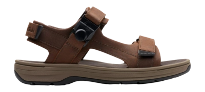 Sandales Clarks Homme Saltway Trail Dark Brown Leather
