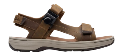 Sandales Clarks Men Saltway Trail Light Tan Leather