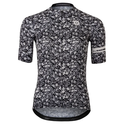 Maillot de Vélo Agu Women Mini Flower Jersey SS Essential Black