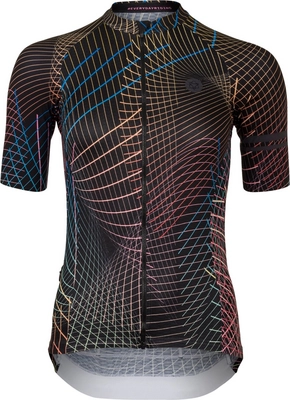 Fahrradtrikot Agu Damen Nocturnal Lines Jersey SS Performance Black