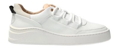 Baskets Fred de la Bretoniere Femme Emmya Chunky Leather White