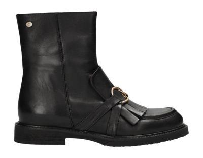 Bottines Fred de la Bretoniere Femme Paris Hay Ankle Boot Leather Black