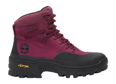 Stiefel Timberland Vibram Mid Lace WP Damen Dark Pink Nubuk