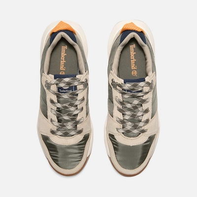 2---Retro-Swift-Low-LaceUp-Trainer-for-Women-in-Dark-Green-Beige (1)