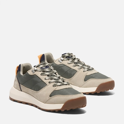 3---Retro-Swift-Low-LaceUp-Trainer-for-Women-in-Dark-Green-Beige (2)