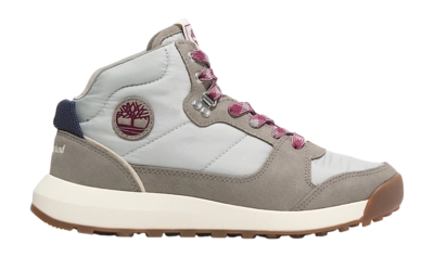 Baskets Timberland Femme Retro Swift High Top Light Grey Woven