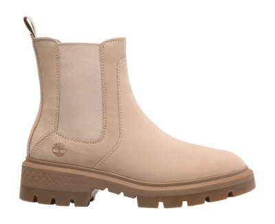 Bottes Timberland Femme Cortina Valley Mid Chelsea Light Beige Nubuck