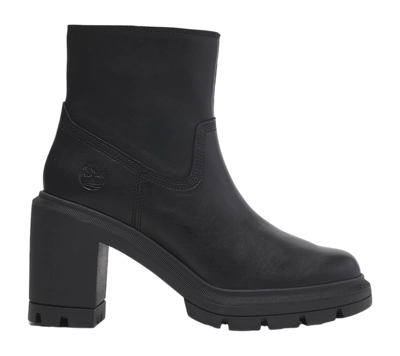 Boots Heels Timberland Women Allington Heights Mid Zip Black Full Grain
