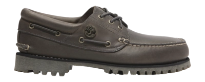 Timberland Men Authentic Boat Shoe Medium Grey Full Grain