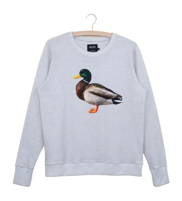 Pullover SNURK Quack! Damen Grau