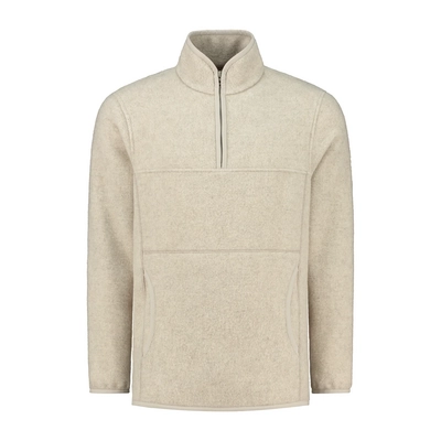 Trui Blue Loop Men MackinaHalf Zip Sweater Beige