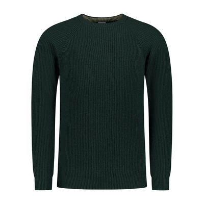 Trui Blue Loop Men Essential Crewe Sweater Dark Green