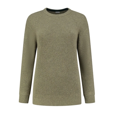 Trui Blue Loop Women Essential Crewe Sweater Light Green
