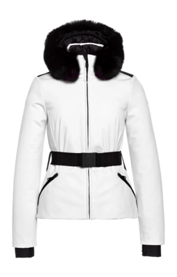 Veste de Ski Goldbergh Women Hida Faux Border White 2024