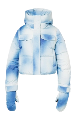 Veste de Ski Goldbergh Femme Ciel Bleu Denim Print