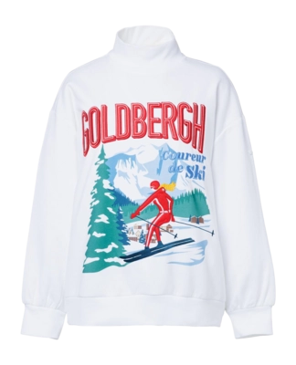 Pull Goldbergh Women La Montagne Col Rond White